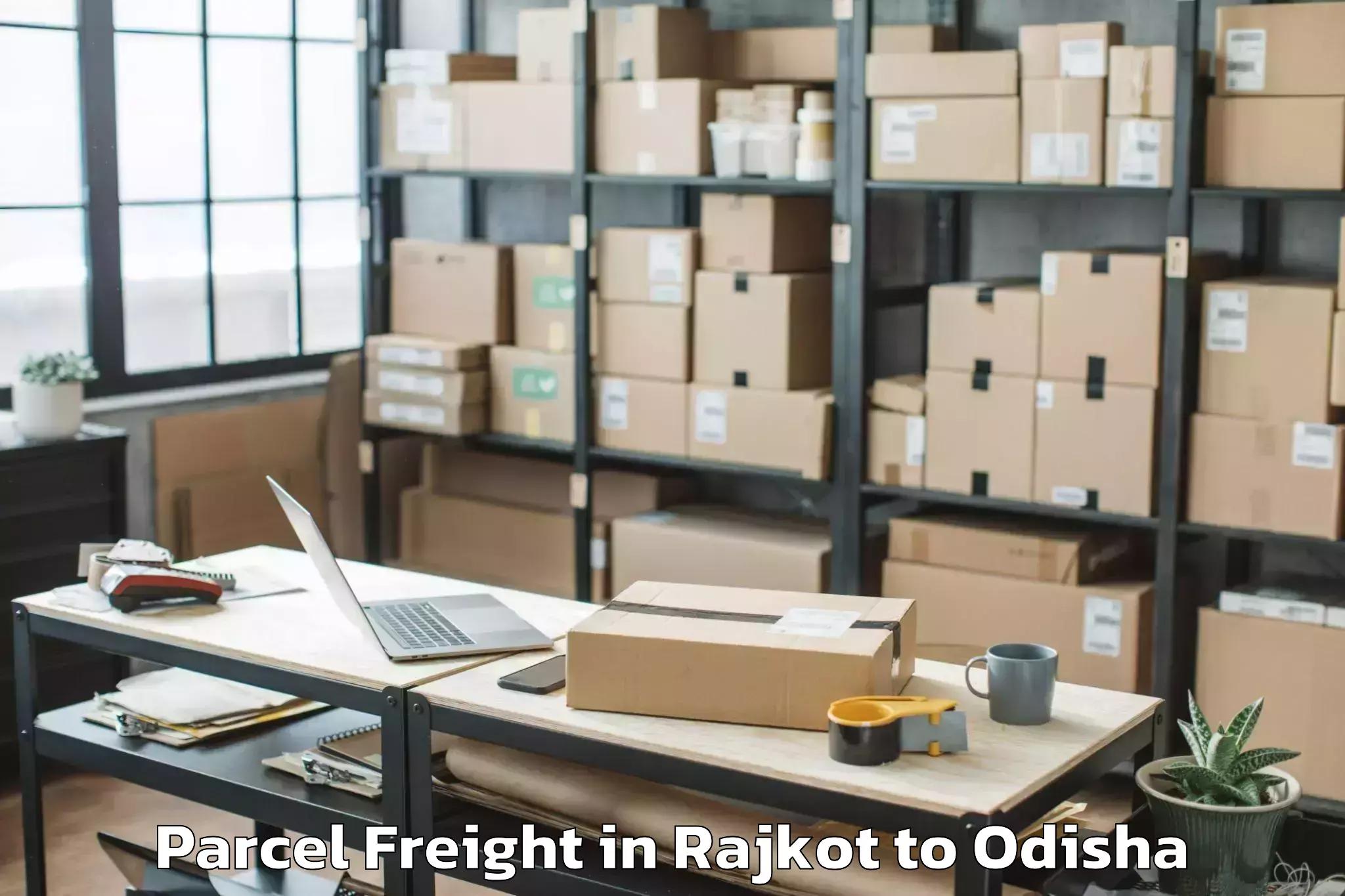 Easy Rajkot to Chikitigarh Parcel Freight Booking